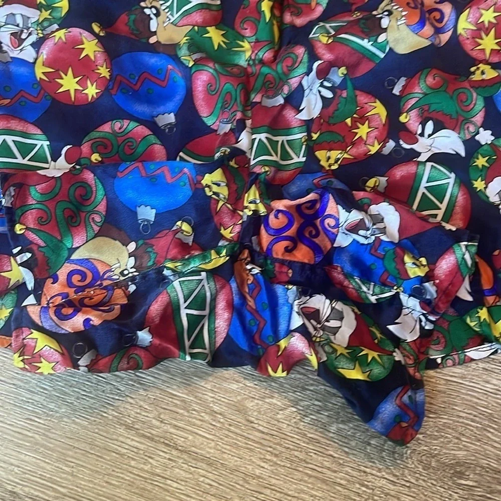 Vintage Silk Looney Tunes Mania 1994 Character Boxer Shorts Size Large (L)